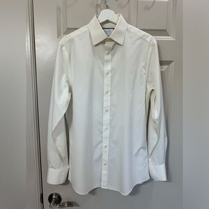 Charles Tyrwhitt Non-Iron Poplin Dress Shirt - Ivory